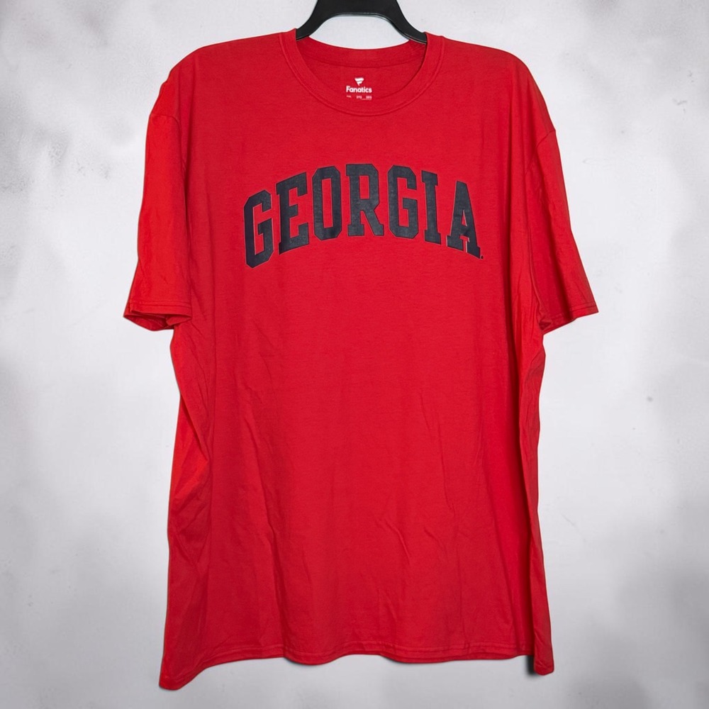 Fanatics Georgia Bulldogs Red Graphic T-Shirt Mens 3XL NCAA College Football Tee